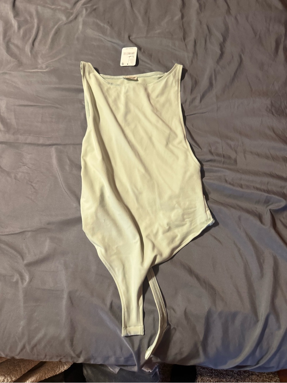 One-Piece Bodysuit - Light Sage Green